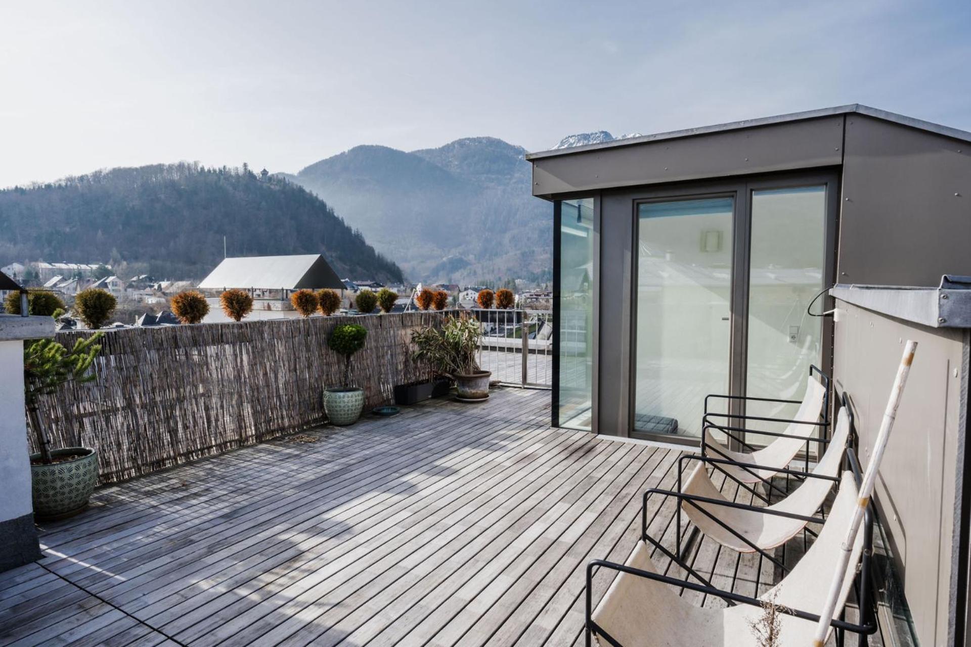 Luxus Penthouse Mit Panoramablick Apartment Bad Ischl Exterior foto